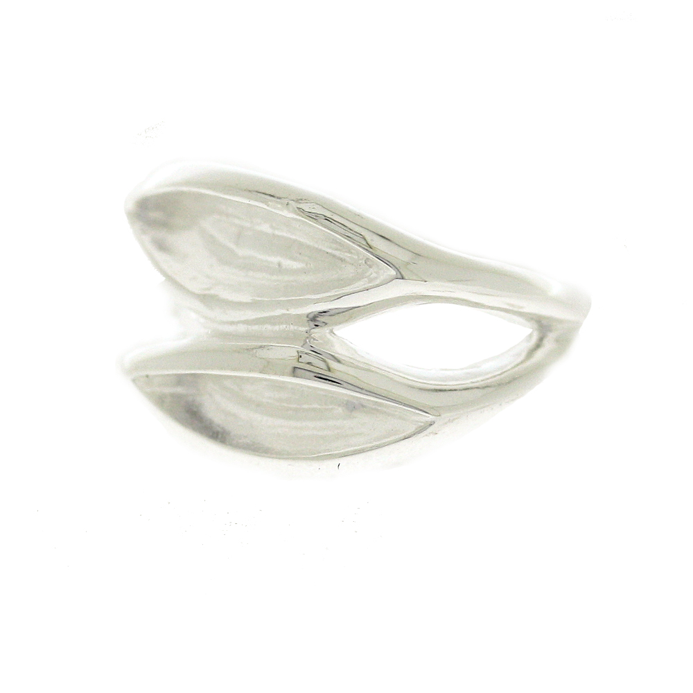 Simply Silver Leaves Ring