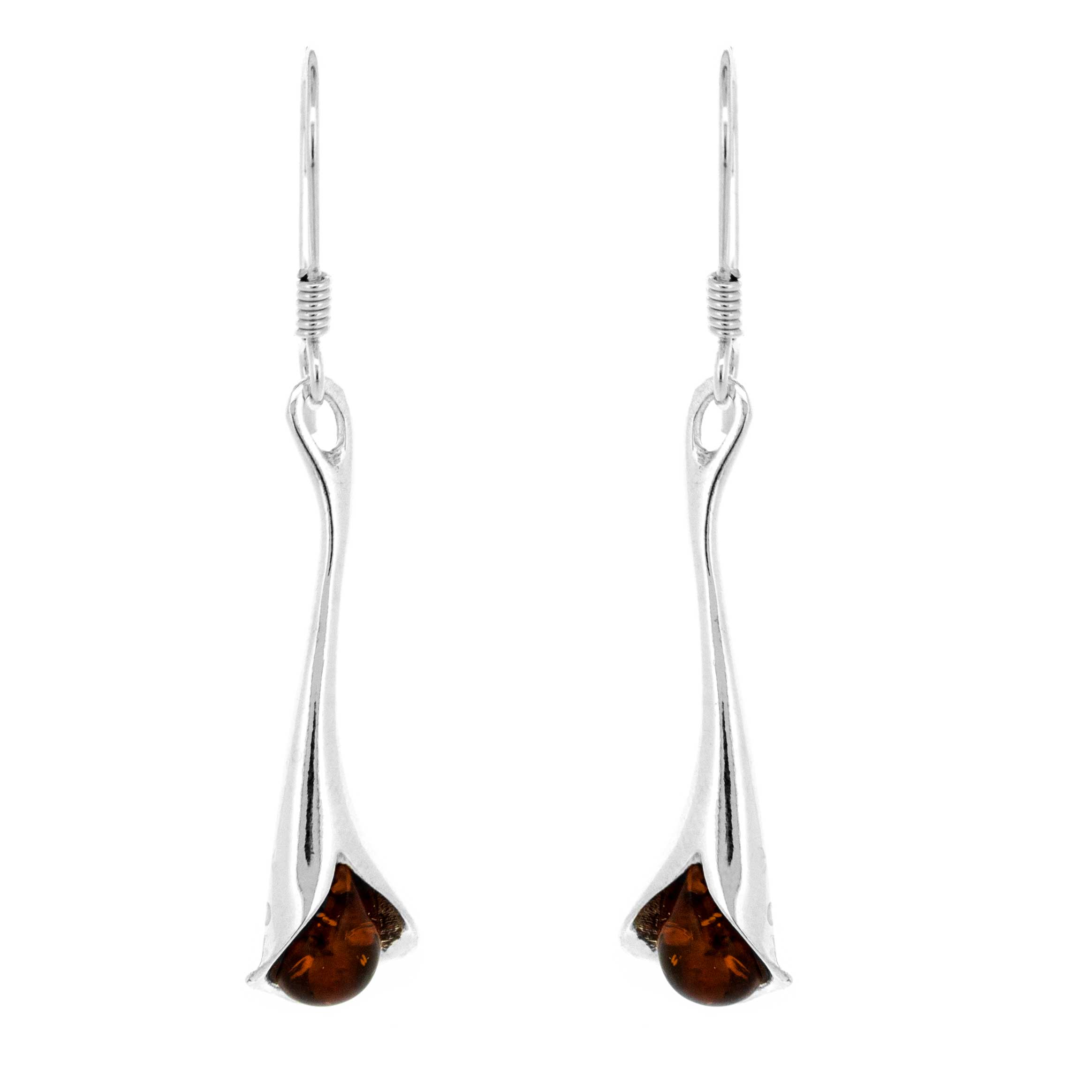 Romance Amber "Flutes" Earrings