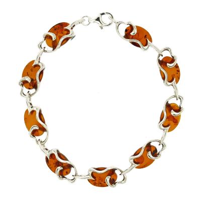 Classic Amber Wiggly Waves Bracelet