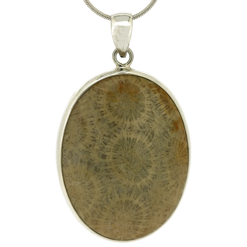 Bespoke Fossil Coral Pendant