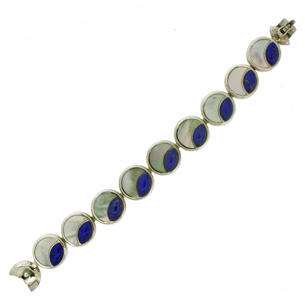 Fervour Lapis and Mother of Pearl Bracelet