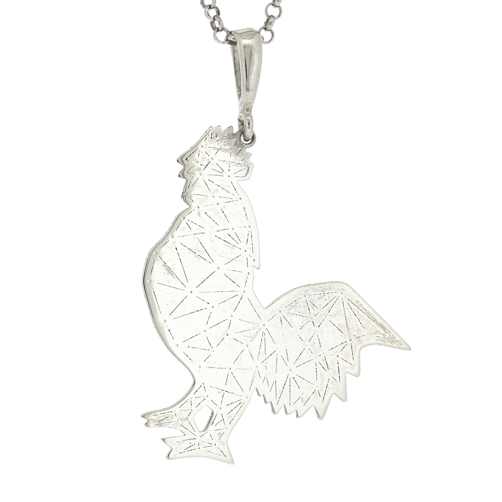 Simply Silver Rooster Pendant