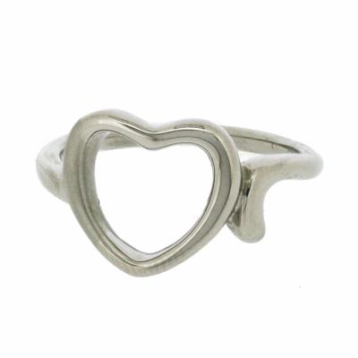 Nova Steel Cut Out Heart Ring