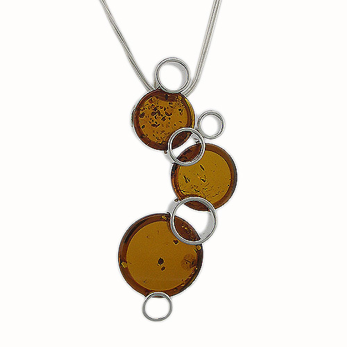 Amber Art Bubbles Necklace