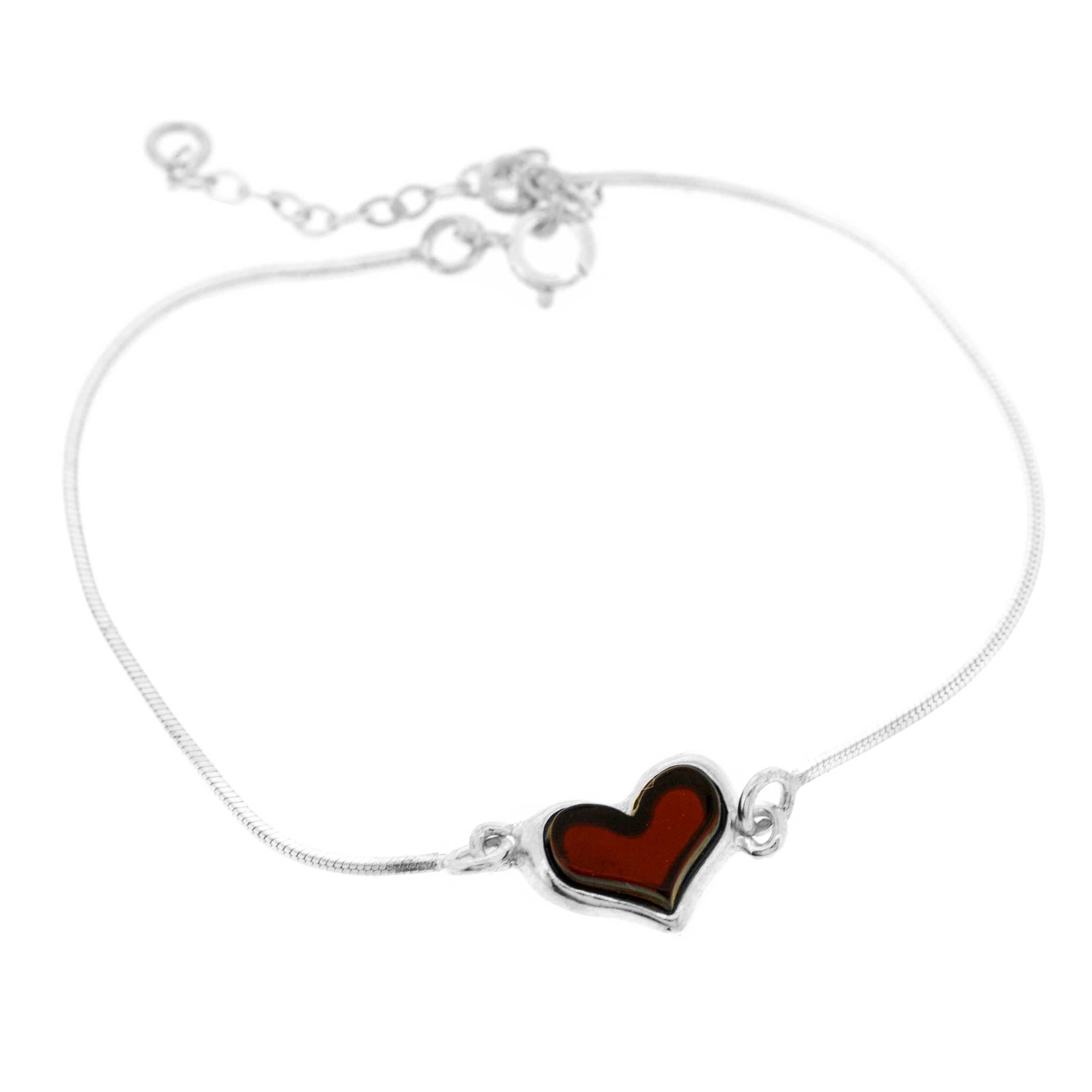 Amber Art Mini Heart Amber Bracelet