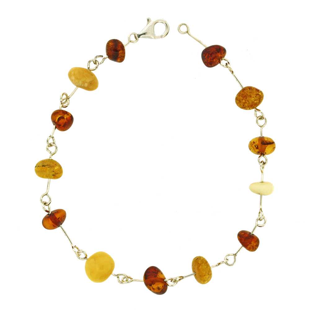 Classic Amber Beads Mixed Amber Bracelet