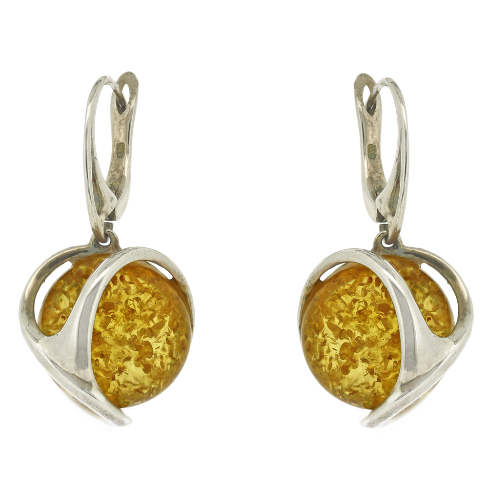 Amber Art Yellow Amber Orion Earrings