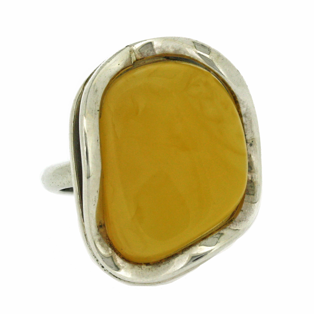 Bespoke Lemon Amber Ring