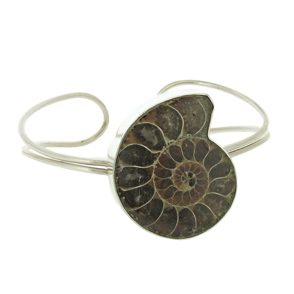Bespoke Ammonite Cuff Bracelet