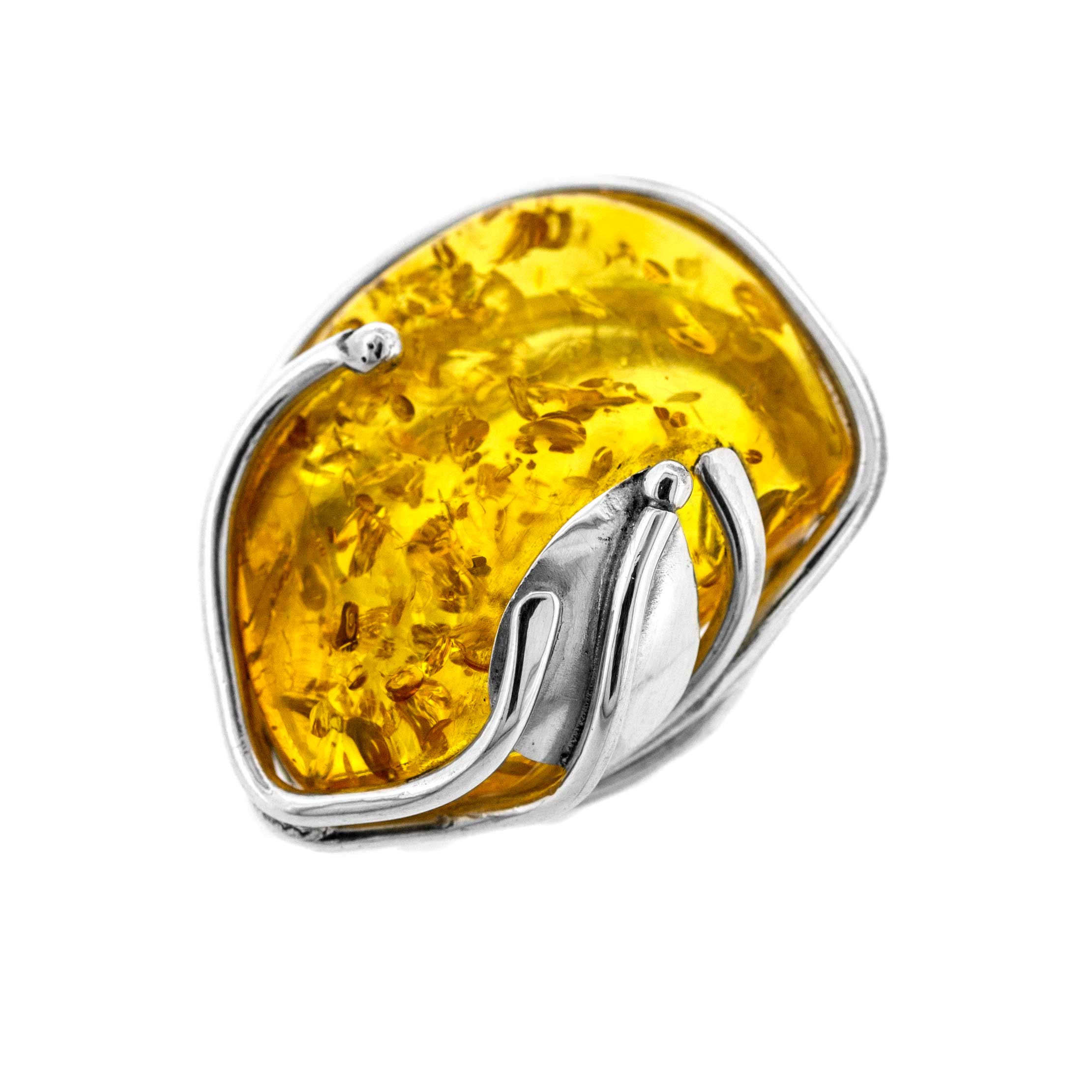 Bespoke Lemon Amber Ring