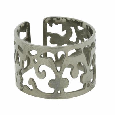 Nova Steel Cut Out Pattern Ring