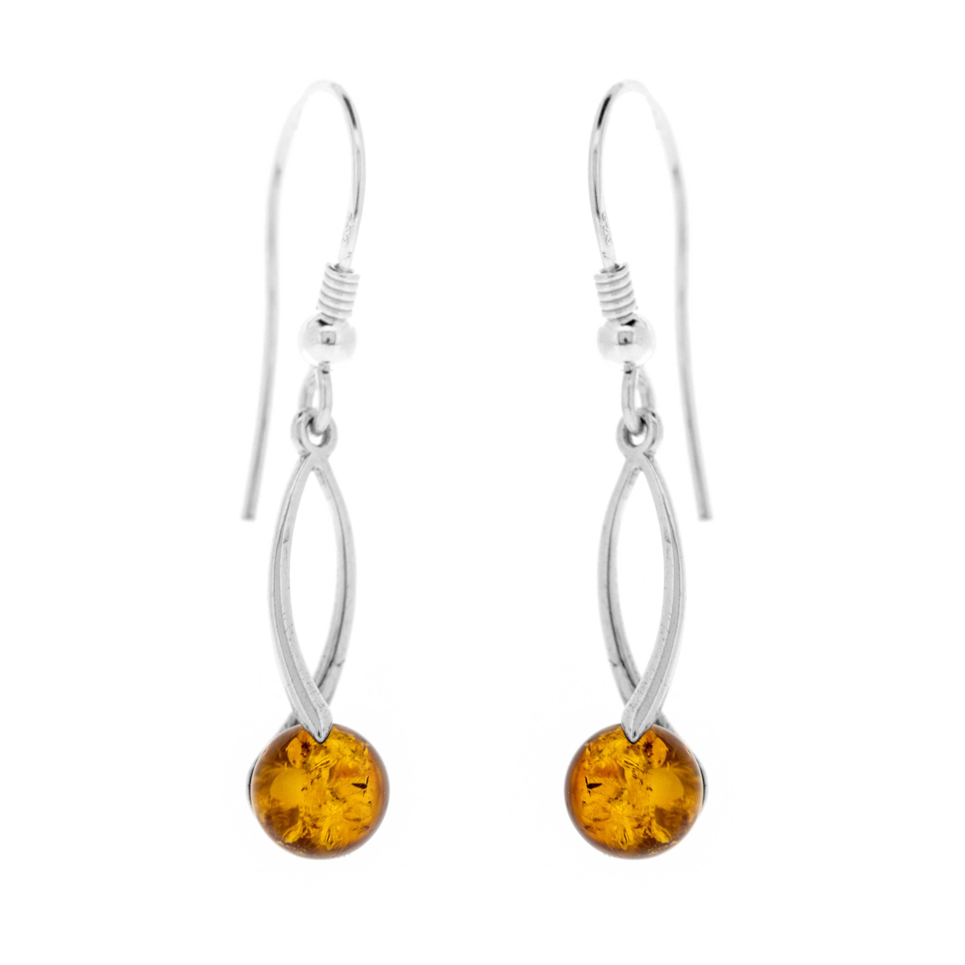 Classic Amber Arch Earrings