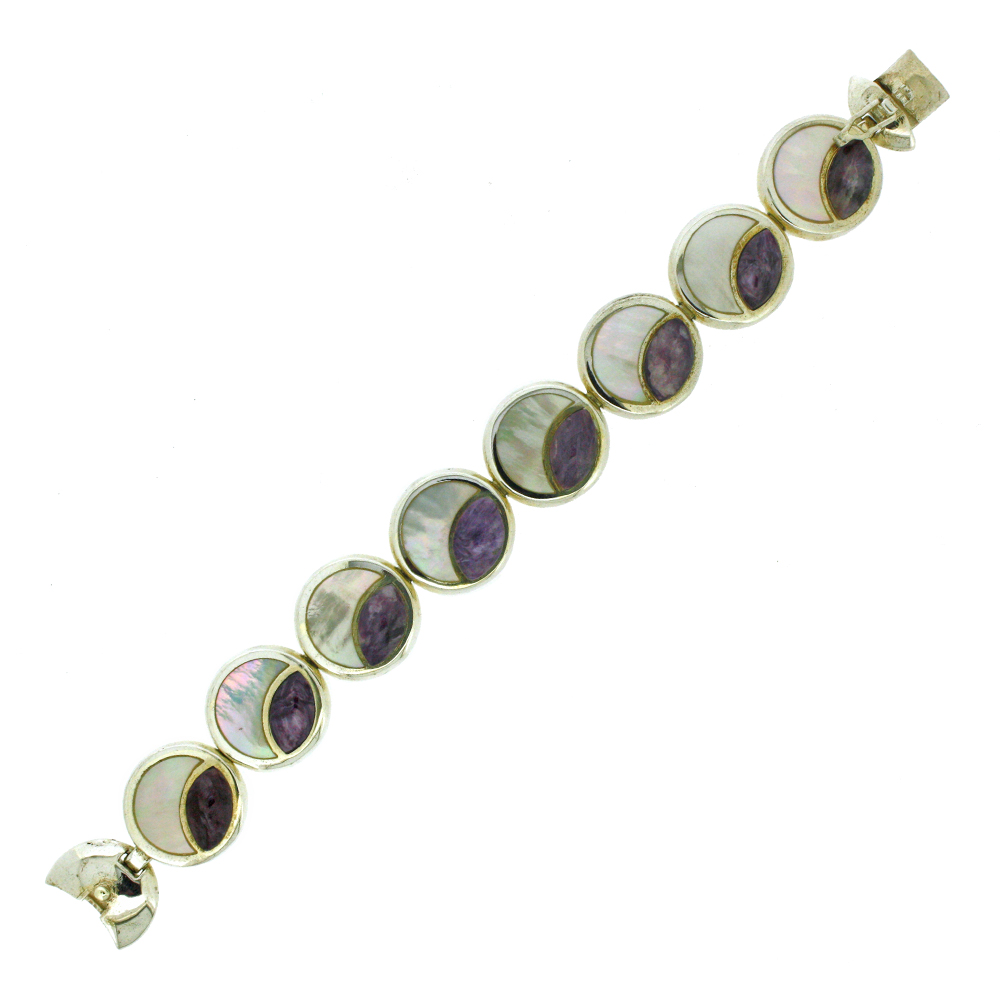 Fervour Charoite and Mother of Pearl Bracelet