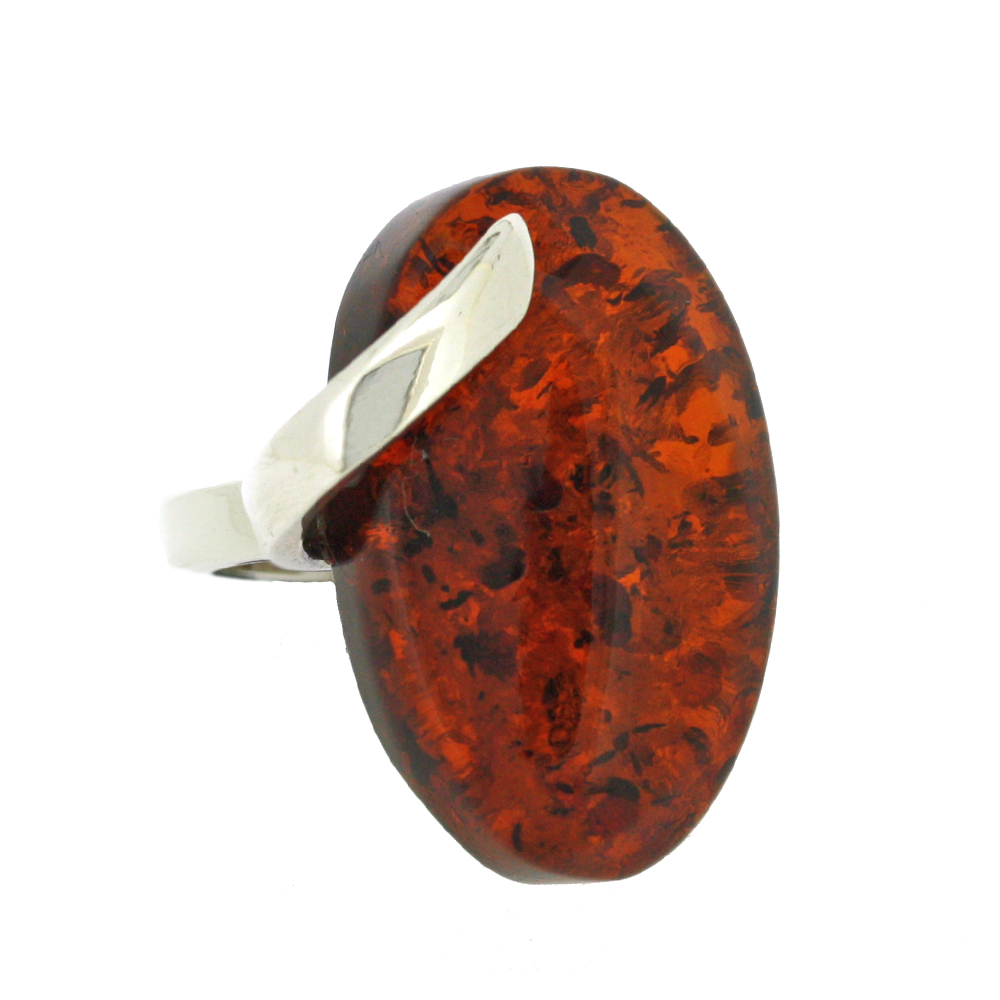 Bespoke Cognac Amber Ring