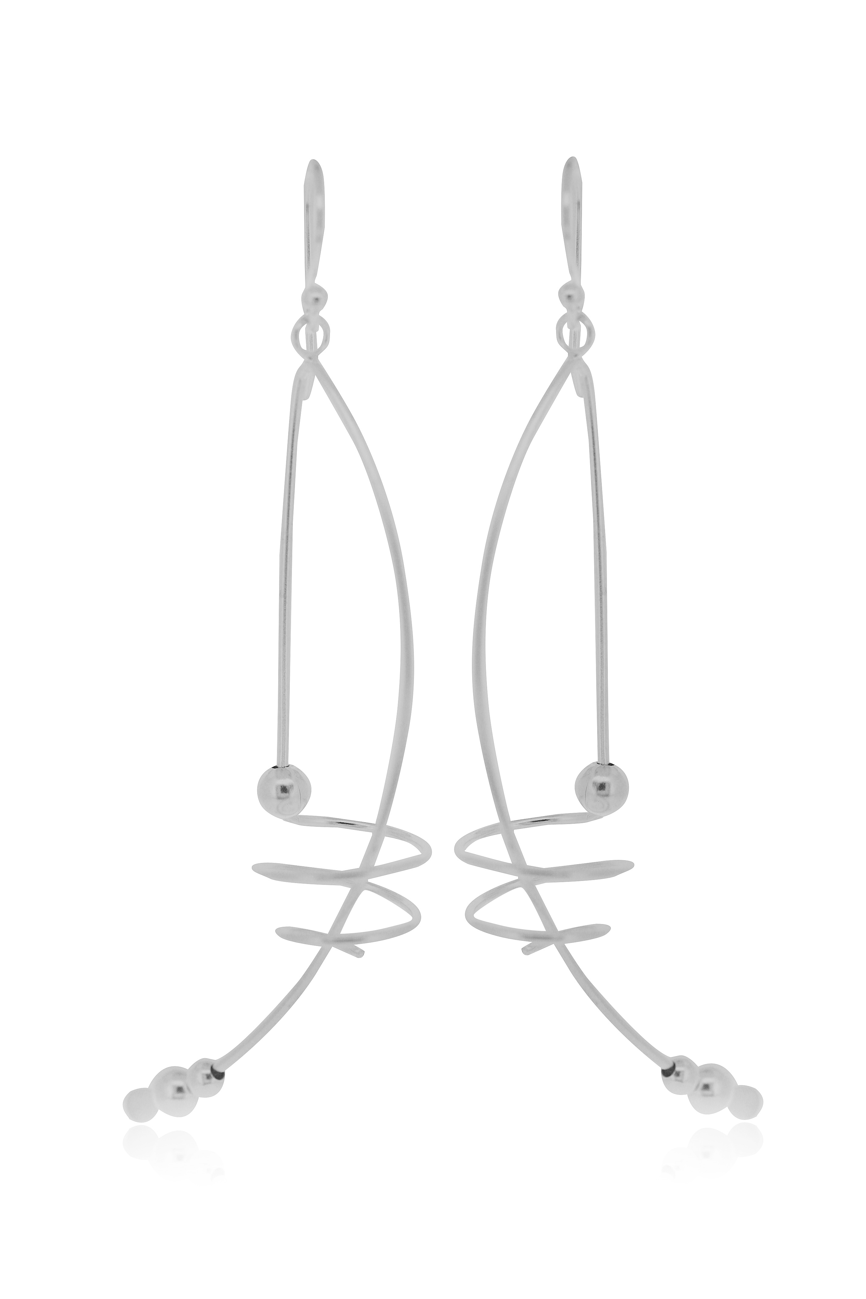 Simply Silver Wire Twist Earrings