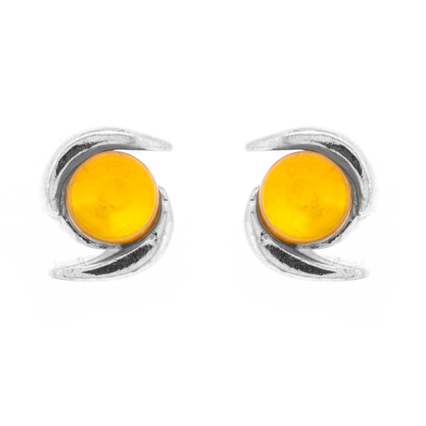 Classic Amber  Slither Twist Studs