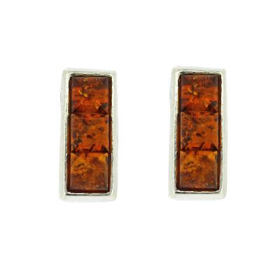 Classic Amber Trilogy Studs