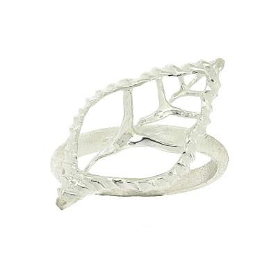 Silver Creation Open Empty Shell Ring 