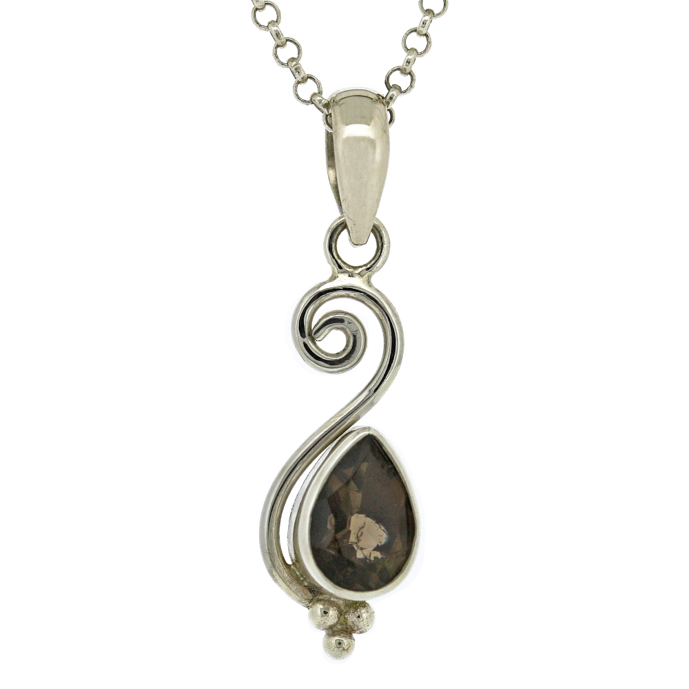 Bemine Tear and Swirl Pendant