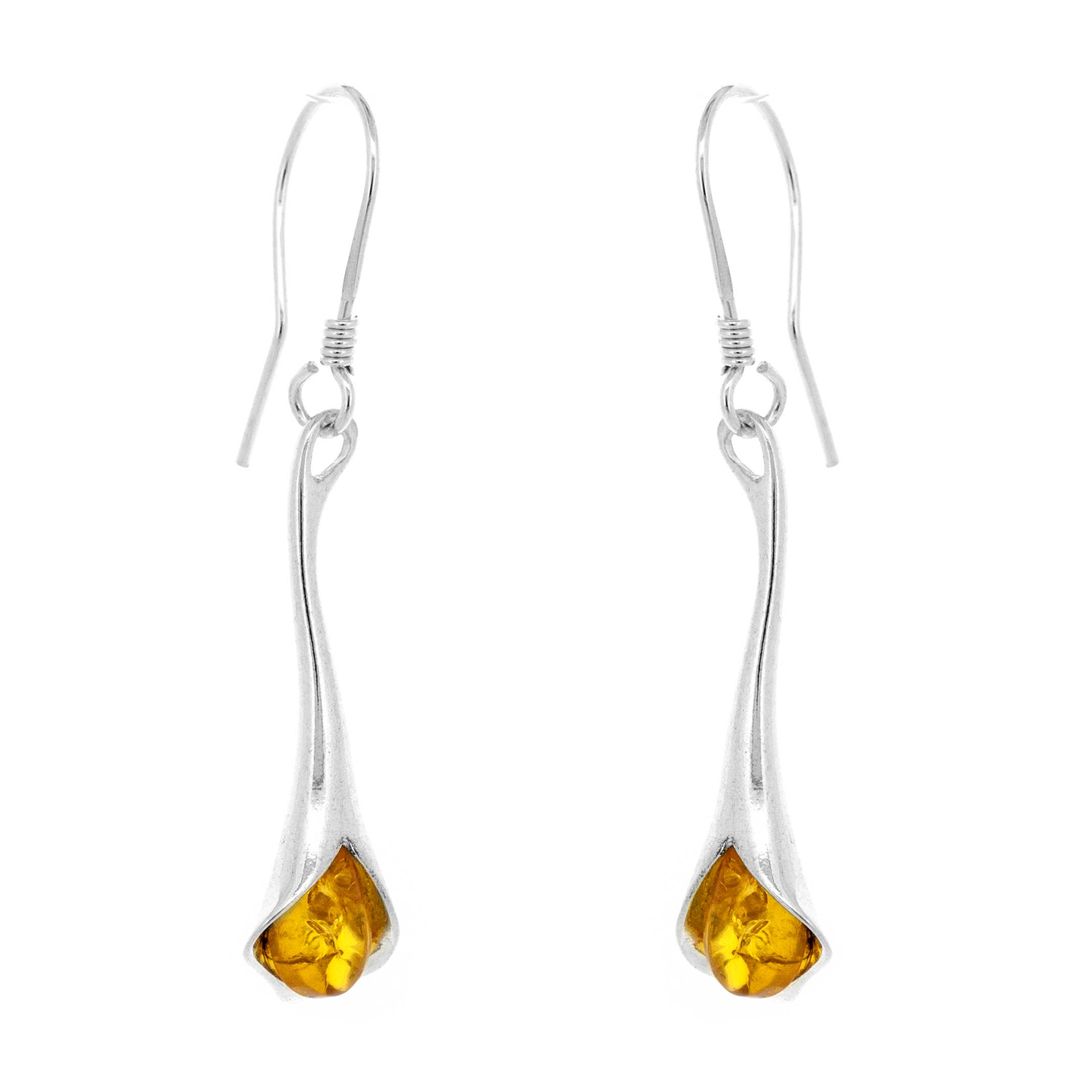 Romance Amber "Flutes" Earrings