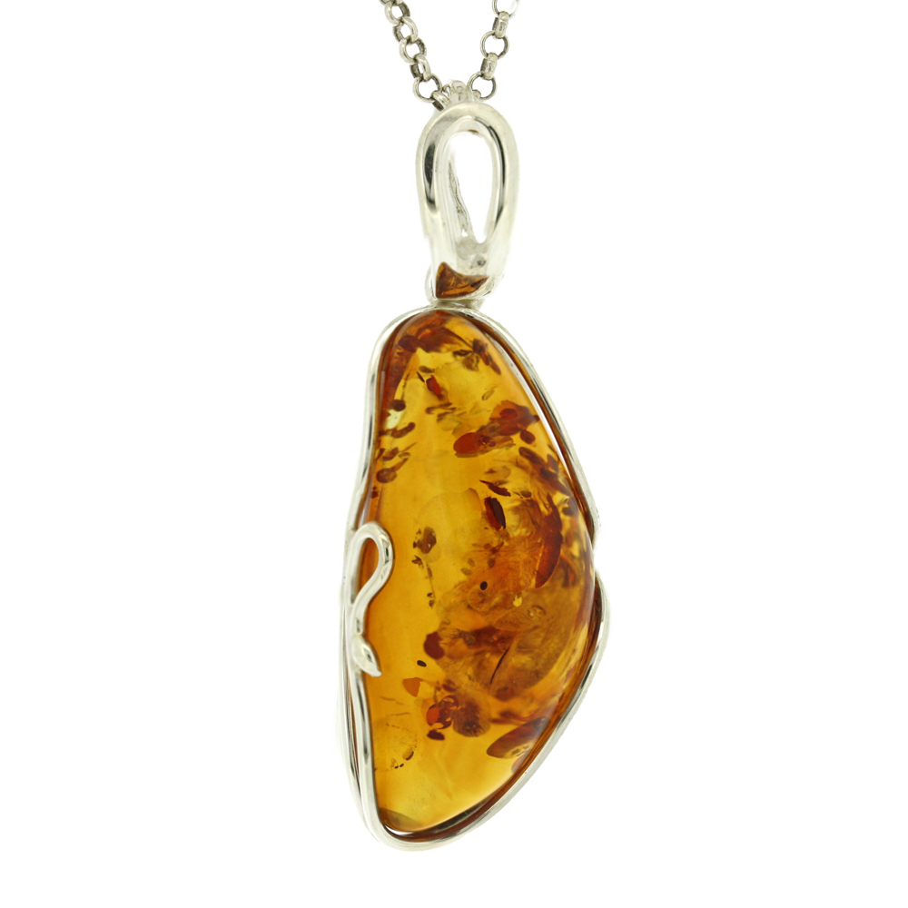 Bespoke Cognac Amber Pendant