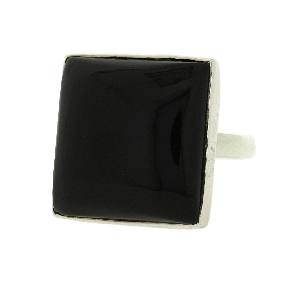 Medium Square Stone Ring