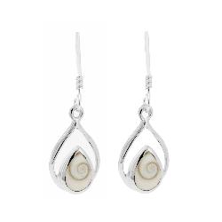 Bemine Shell Fancy Teardrop Earrings