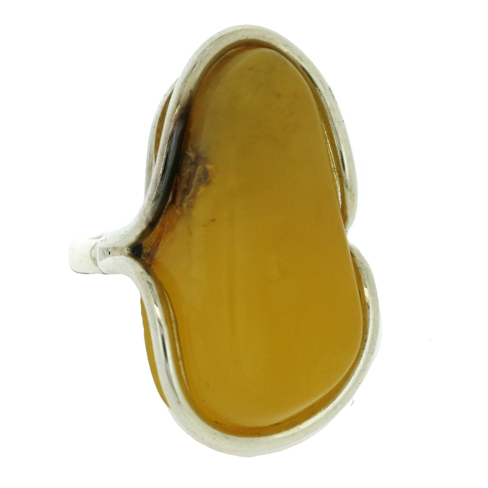 Bespoke Lemon Amber Ring