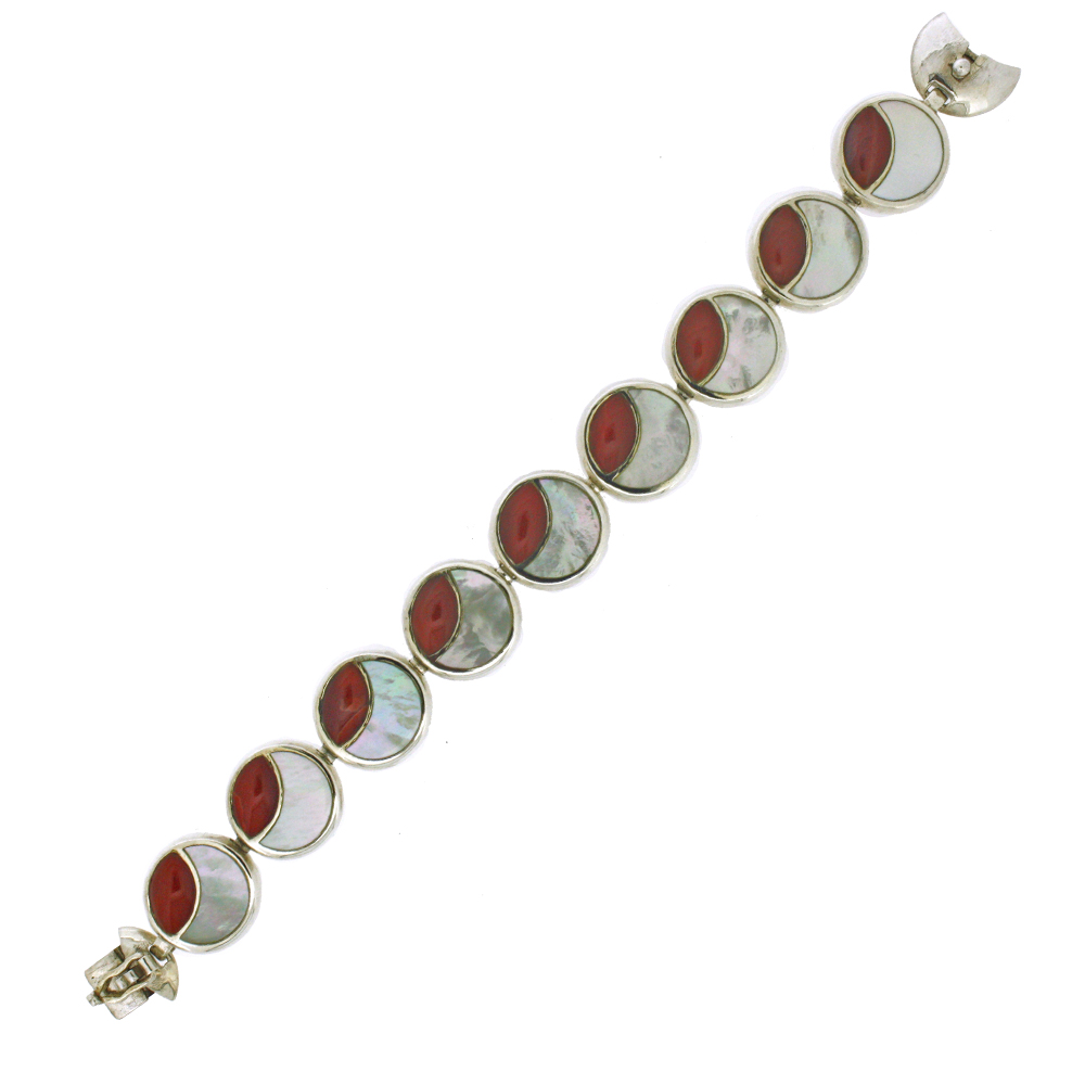 Fervour Carnelian and Mother of Pearl Bracelet