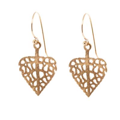 Silver Creation Love Leaf Earrings