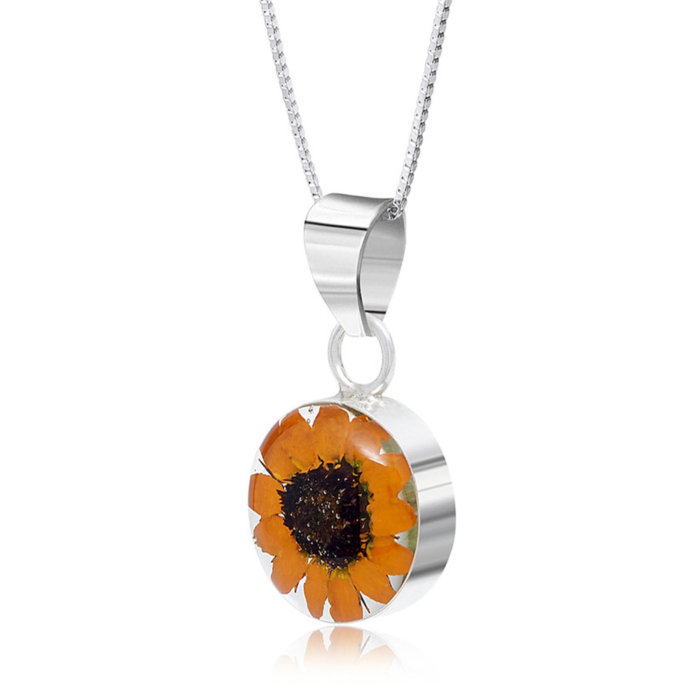 Shrieking Violet Sunflower Pendant