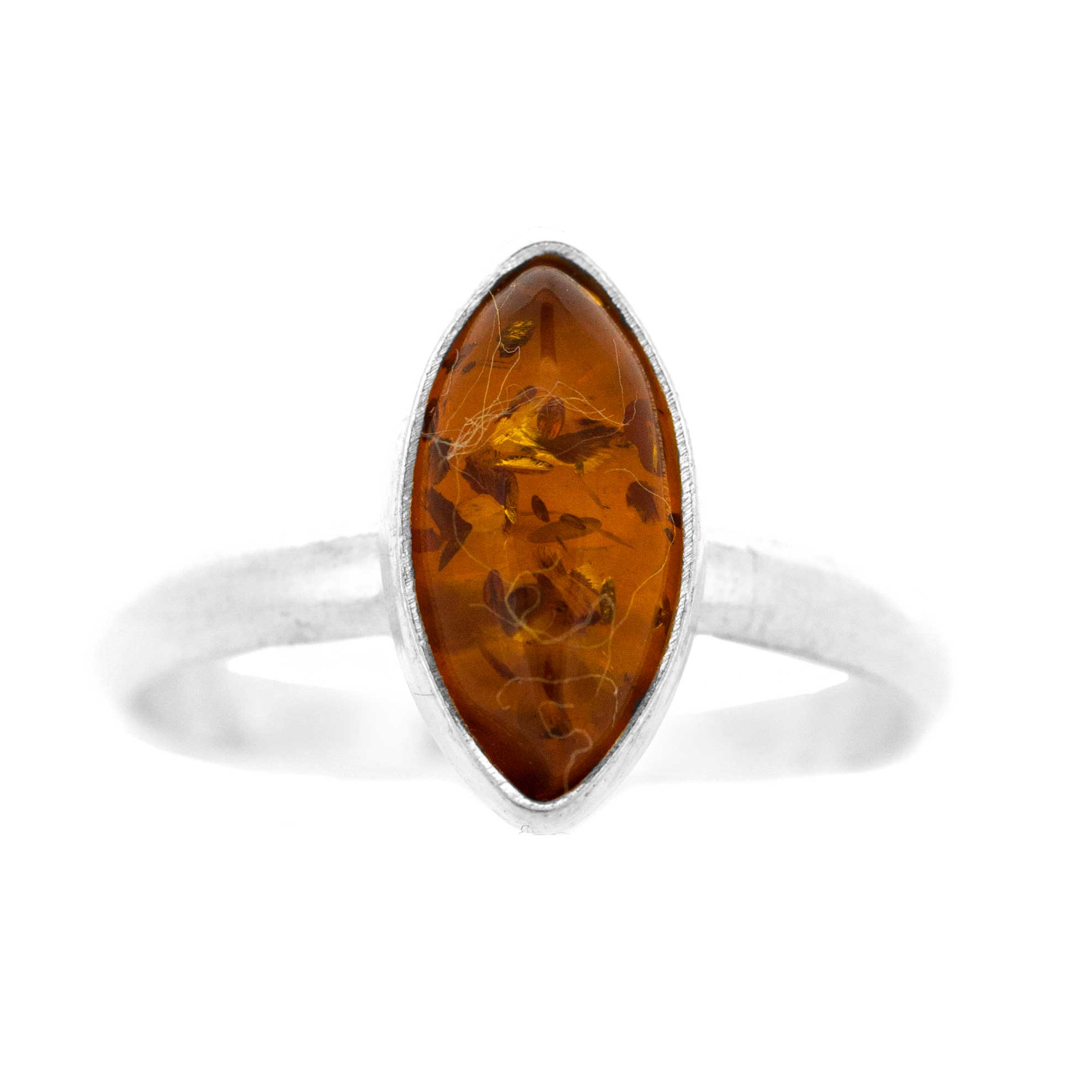 Classic Amber Marquise Amber Ring