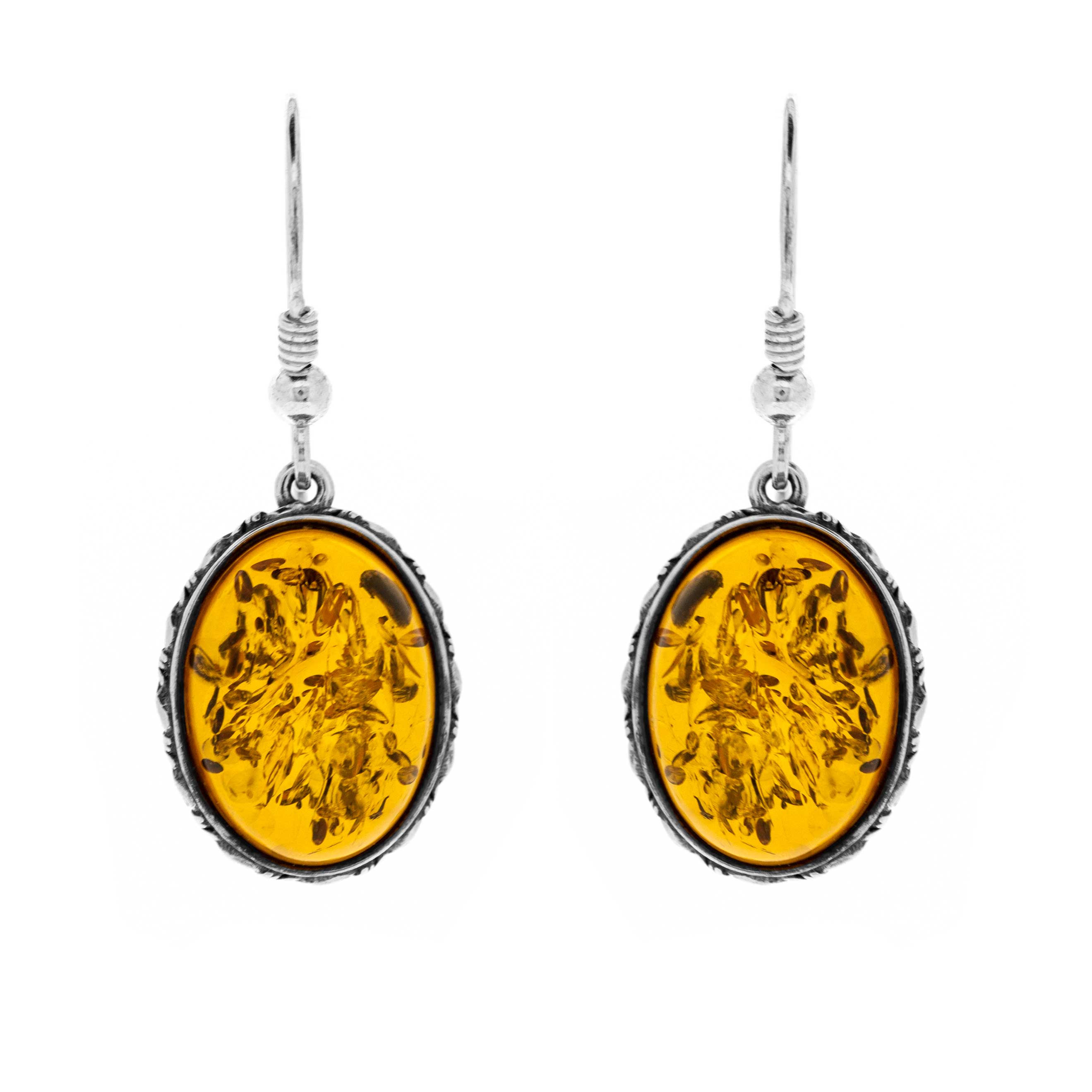 Classic Amber Victoriana Earrings