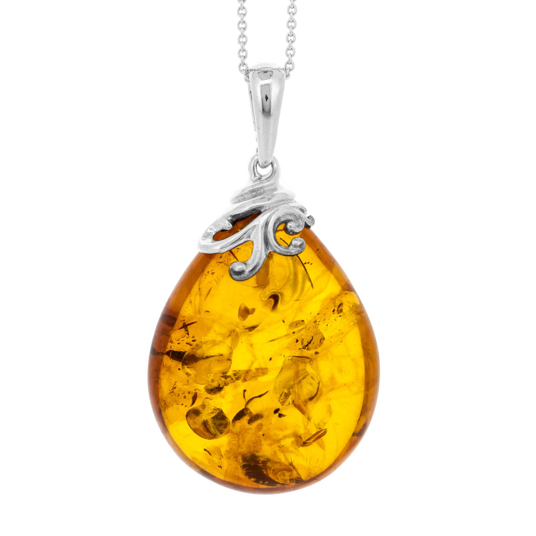 Classic Amber Bell Pendant