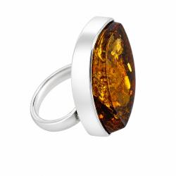 Bespoke Green Amber Ring