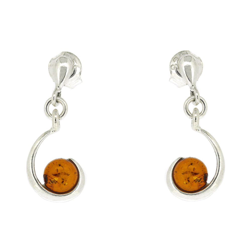 Classic Amber Curve Earrings