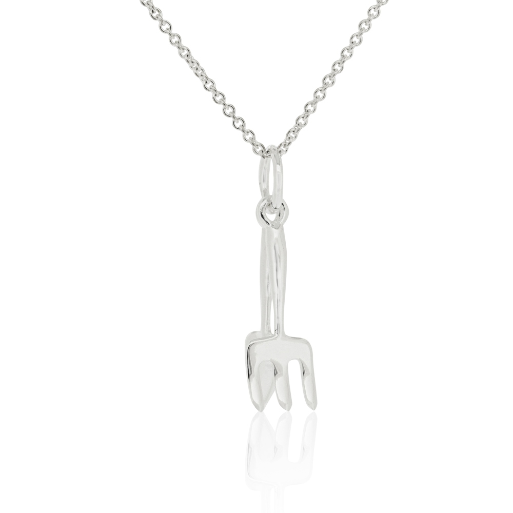 Silver Creation Fork & Trowel Pendant 