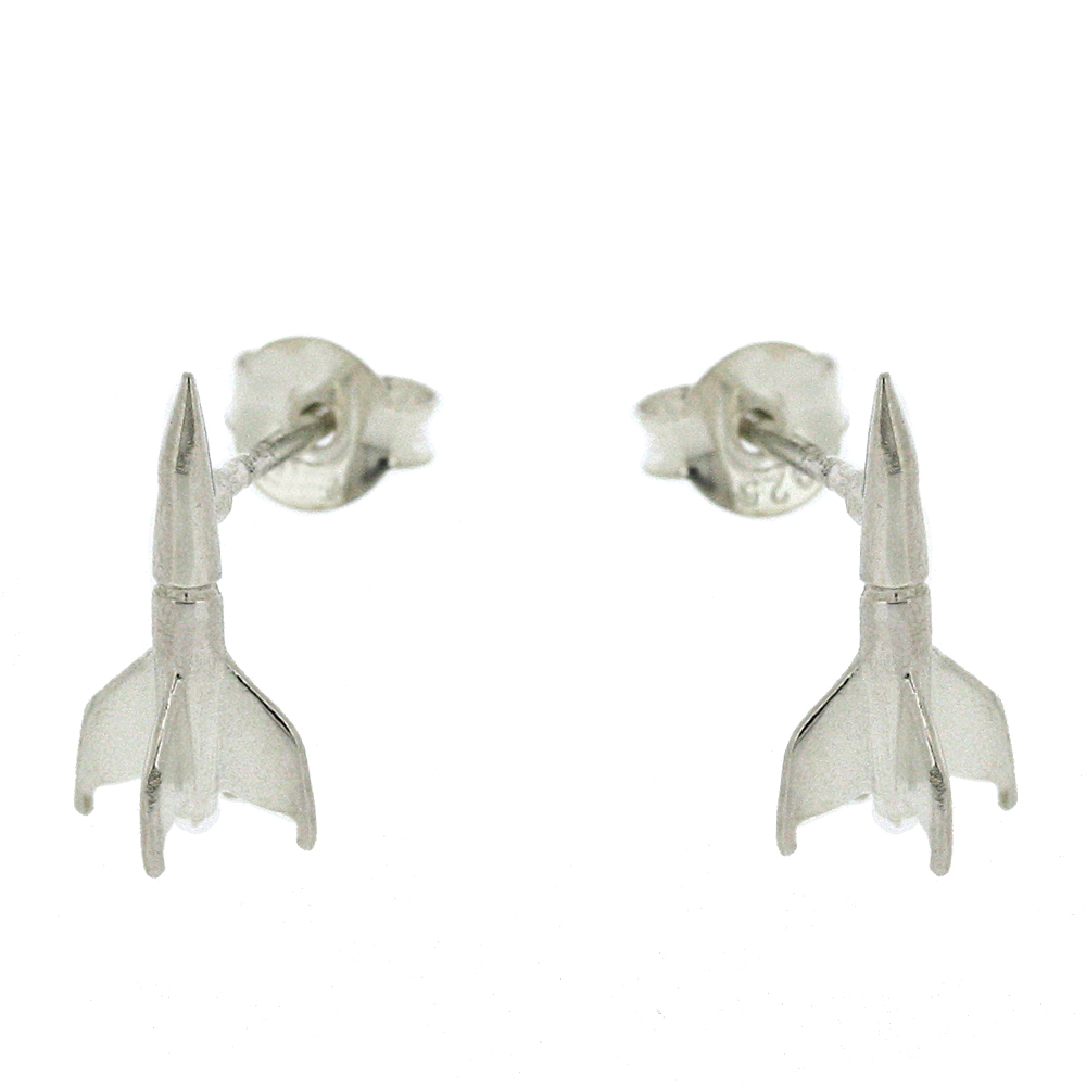 Silver Creation Rocket Man Studs