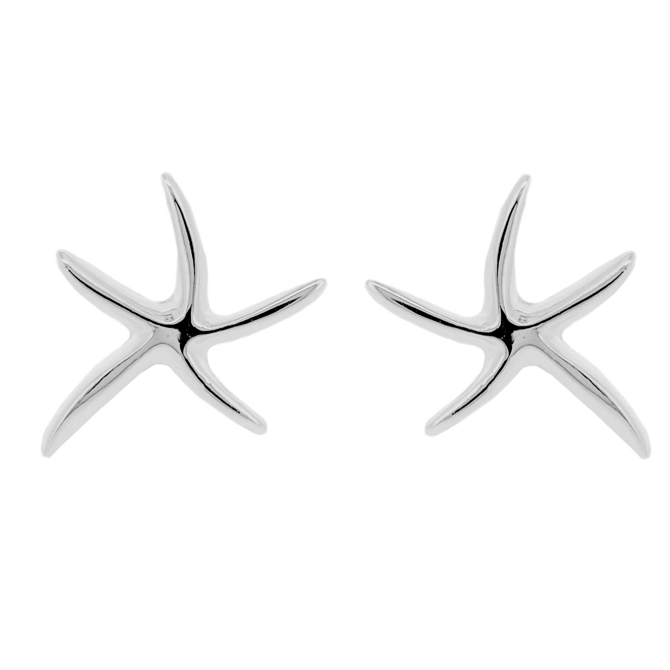 Simply Silver Starfish Stud Earrings