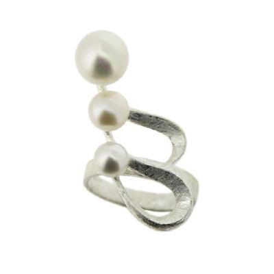 Silver Creation Rhythmic Ribbon Ring 