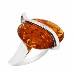 Amber Art Cognac Amber Slither Ring