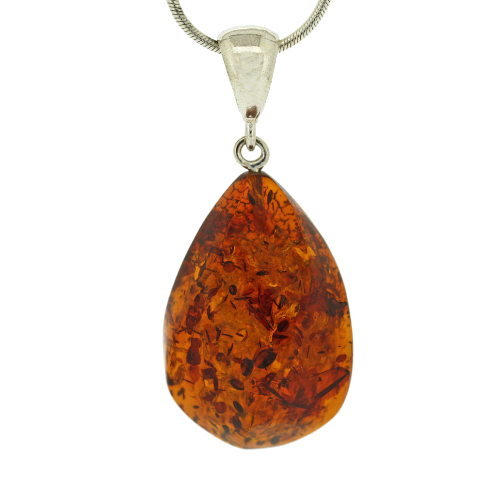 Bespoke Cognac Amber Pendant 