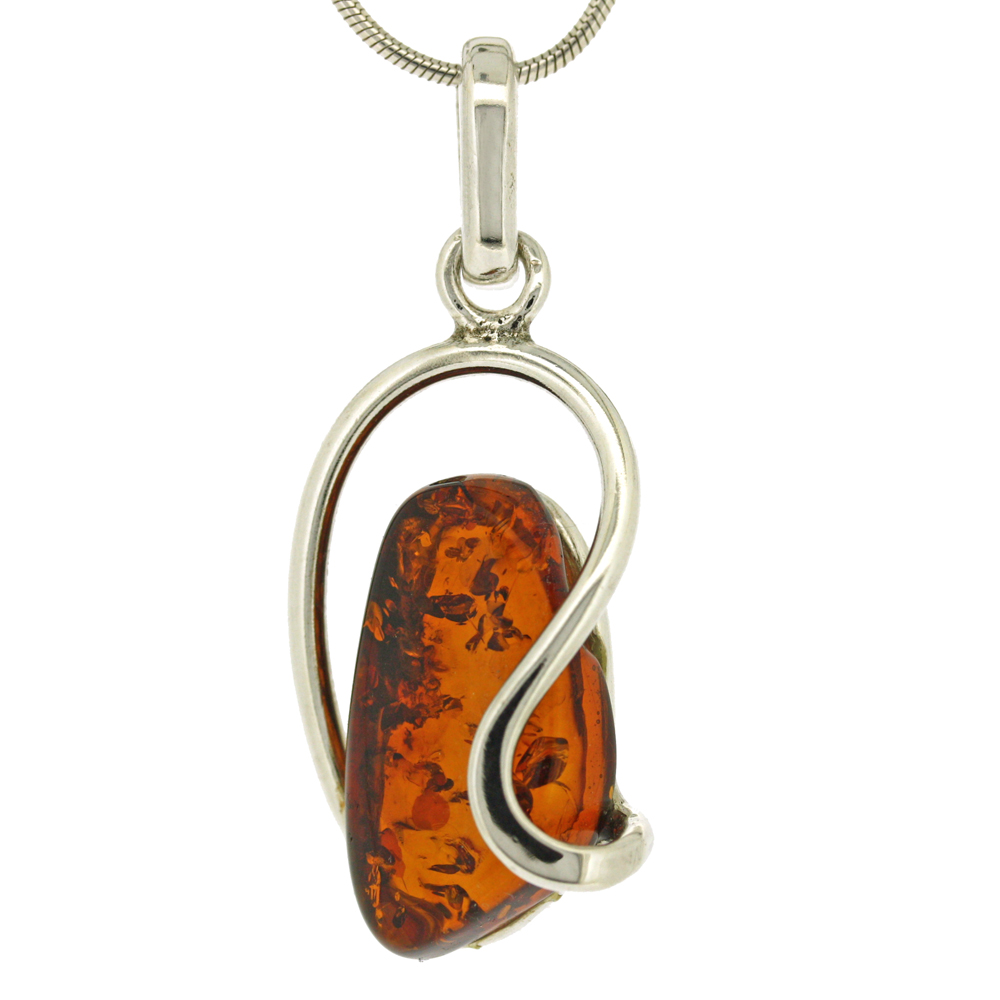 Bespoke Cognac Amber Pendant 