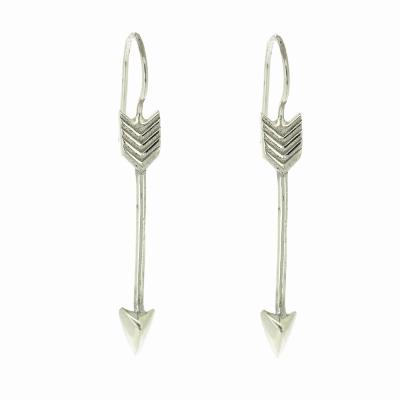 Silver Creation Inspiration  Arrow Drop Earrings