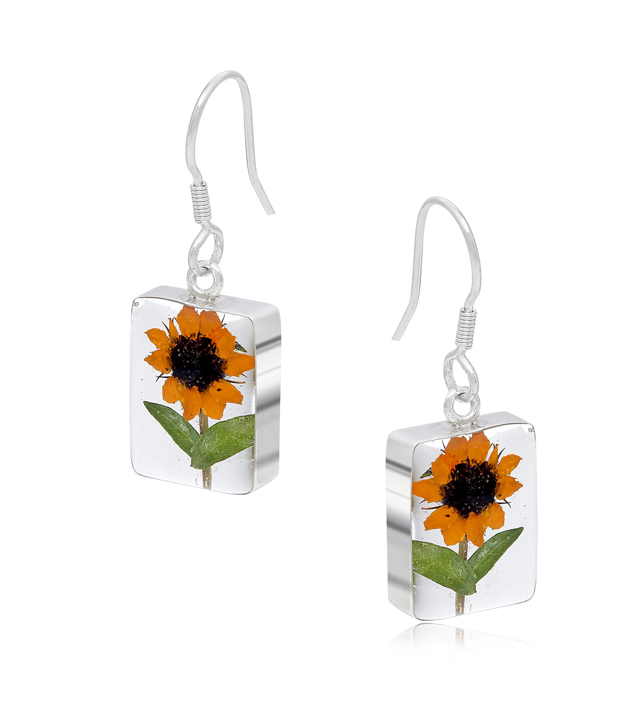 Shrieking Violet Sunflower Earrings