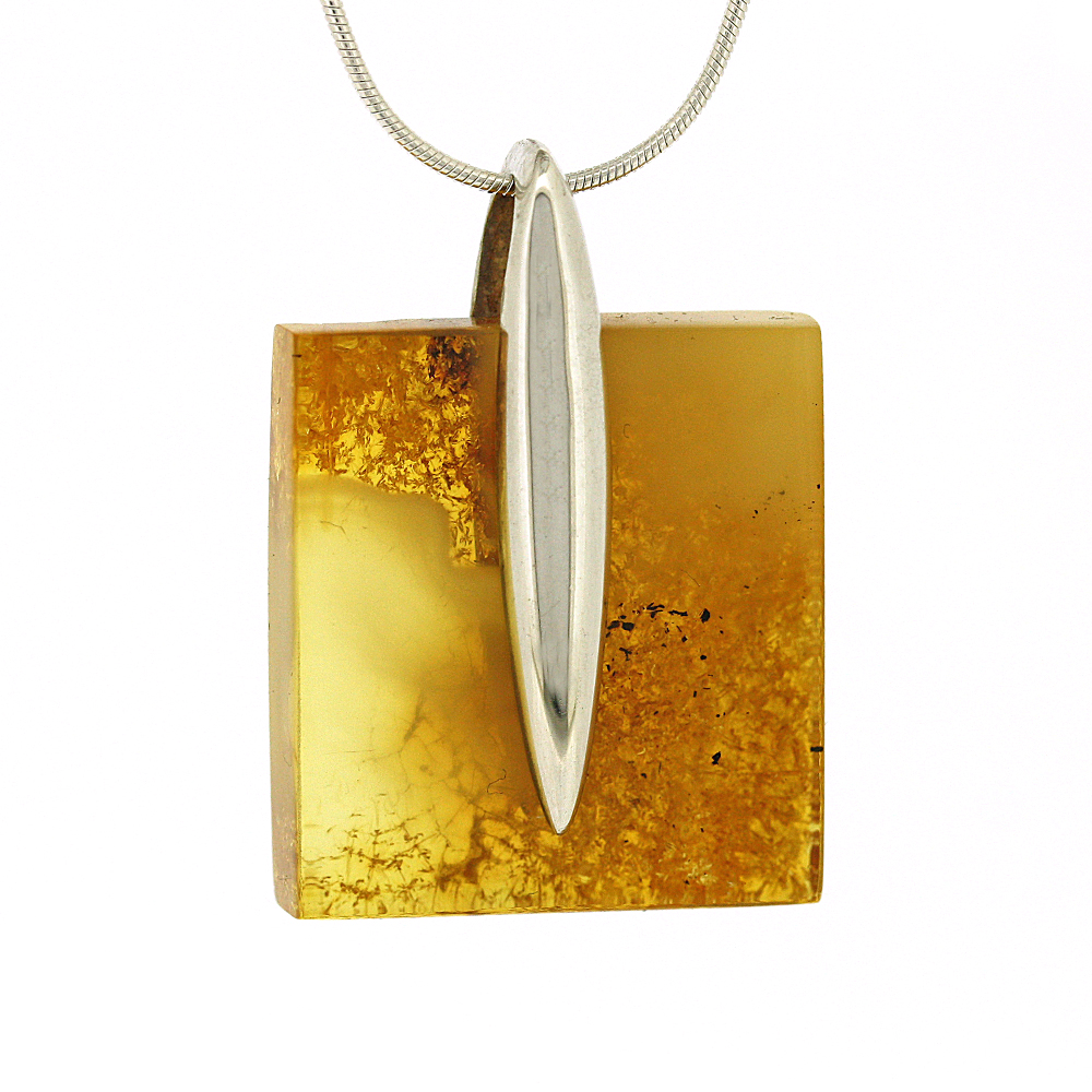 Bespoke Lemon Amber Pendant