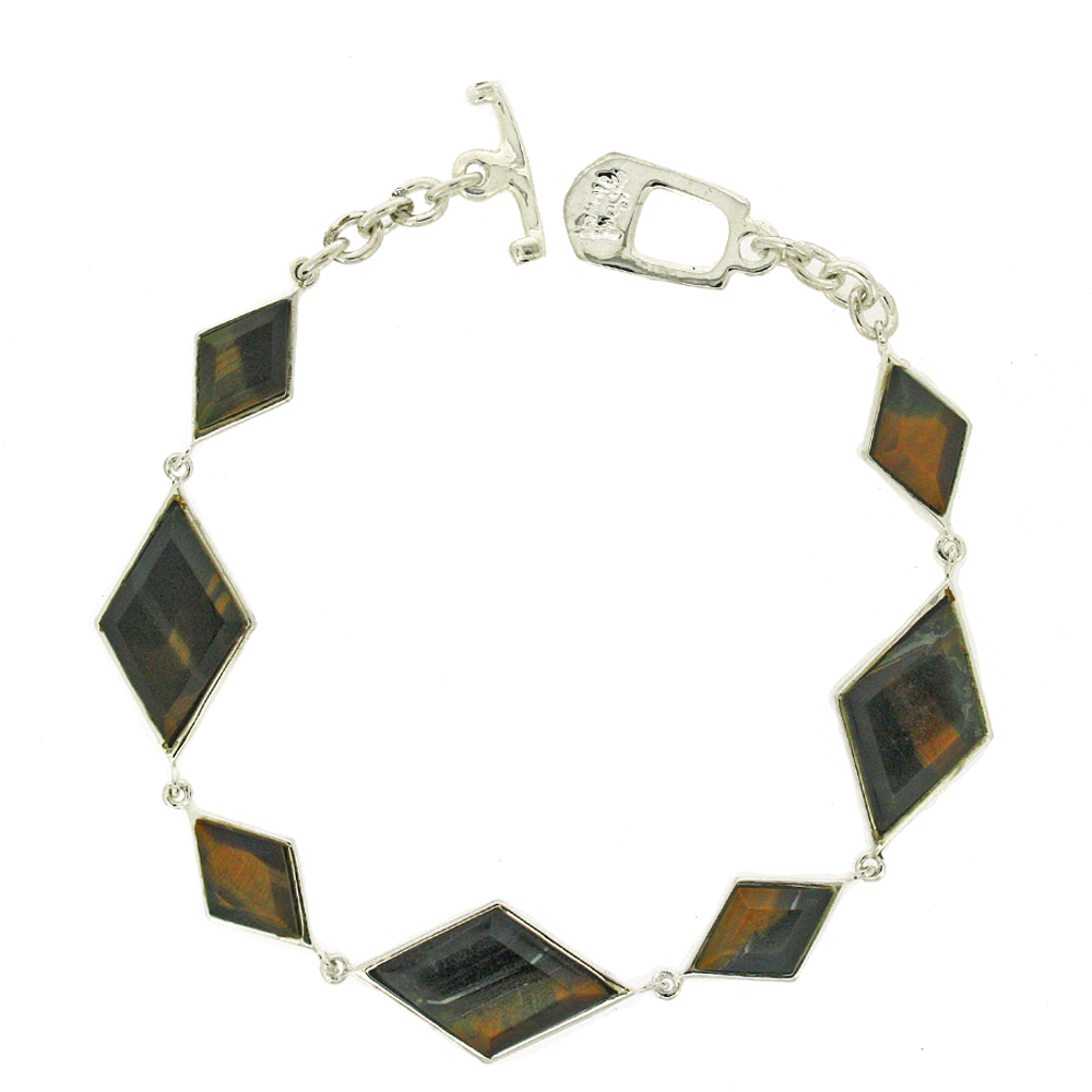 Fervour Diamond Black Tigers Eye Bracelet