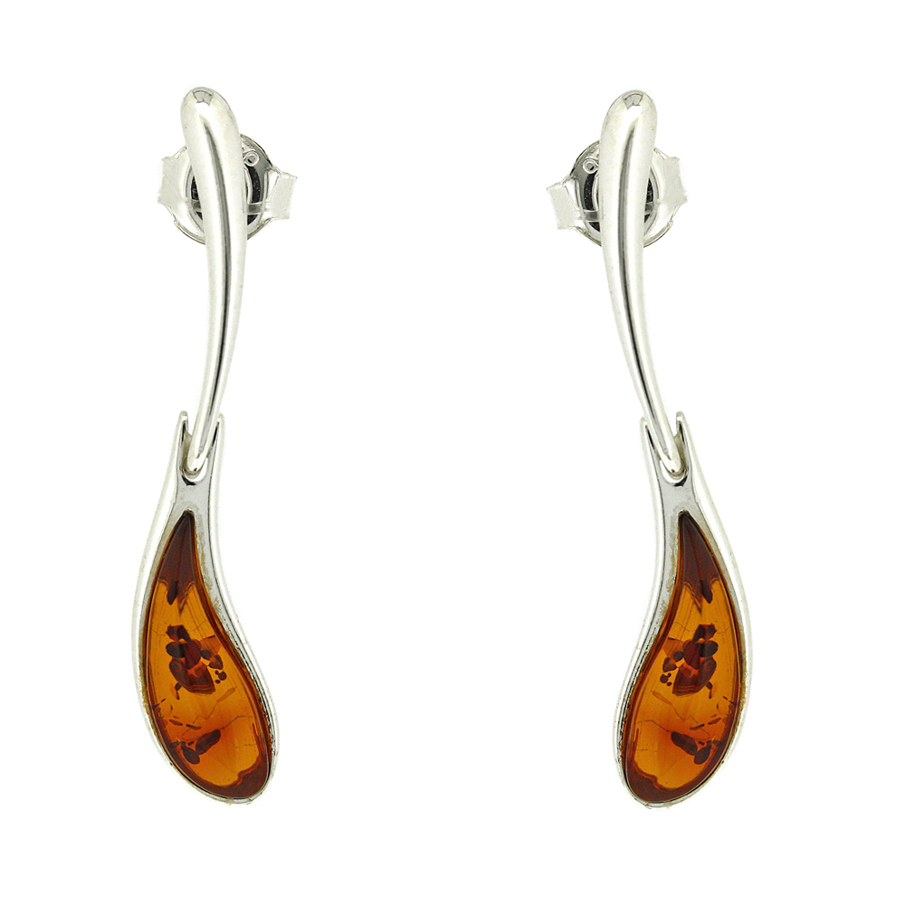 Classic Amber Pure Elegance Earrings