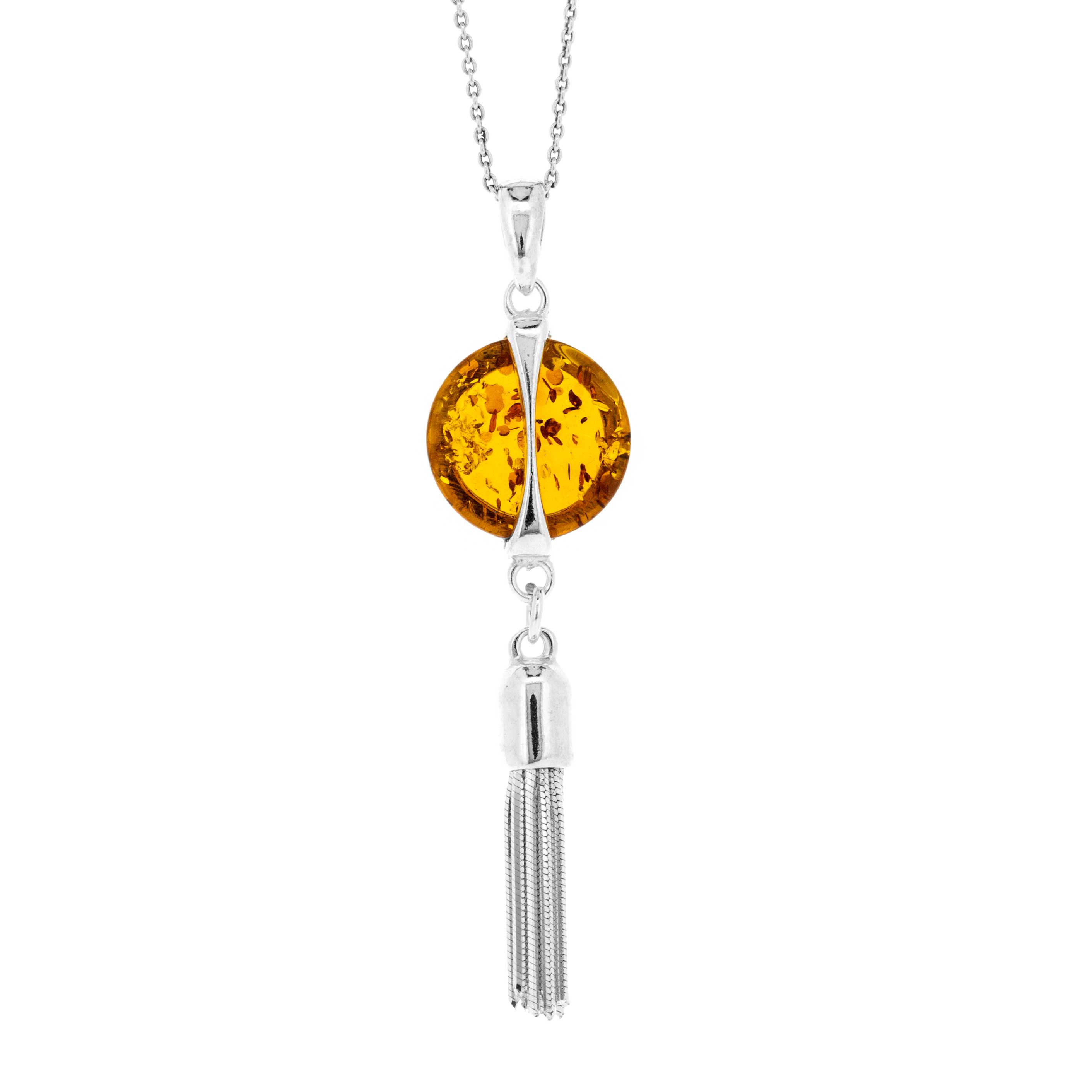 Amber Art Tassel Pendant