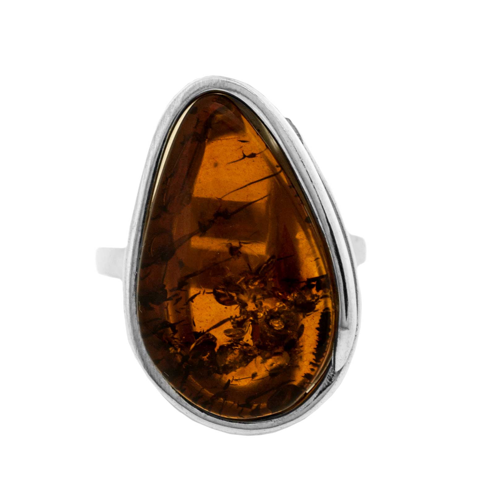 Bespoke Cognac Amber Ring